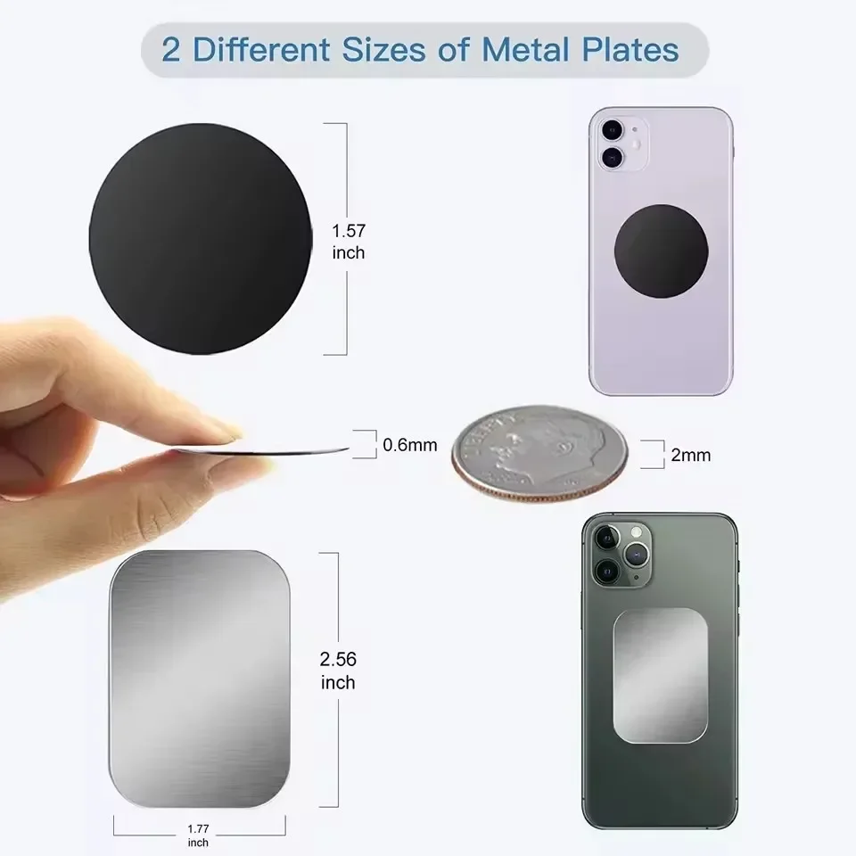 5/10 pièces Plaques Métallique - Phone Accessories Holder Car avis et prix